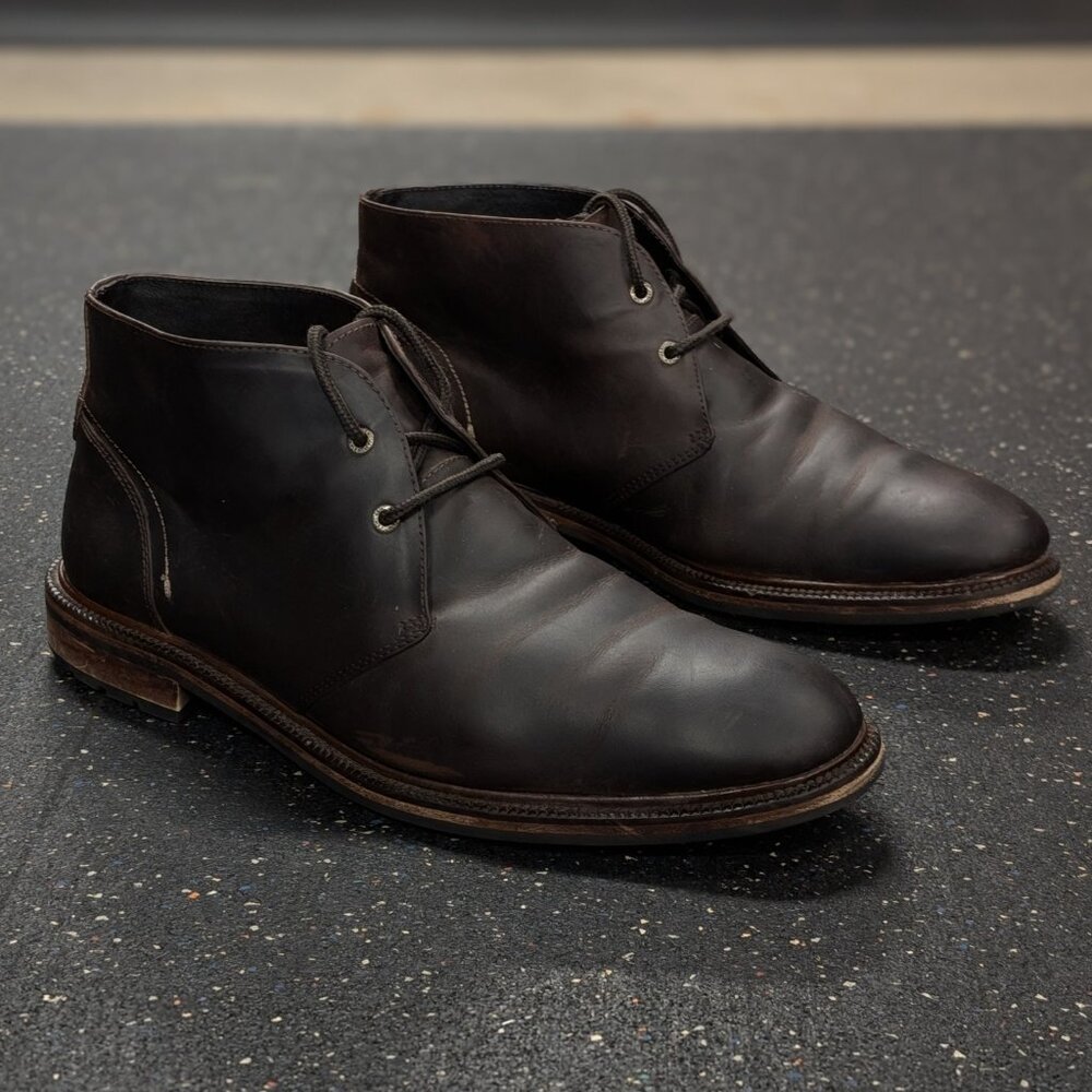 Johnston Murphy J&M 1850 Men's Boots Chukka Size 10.5 M Brown Leather Boots
